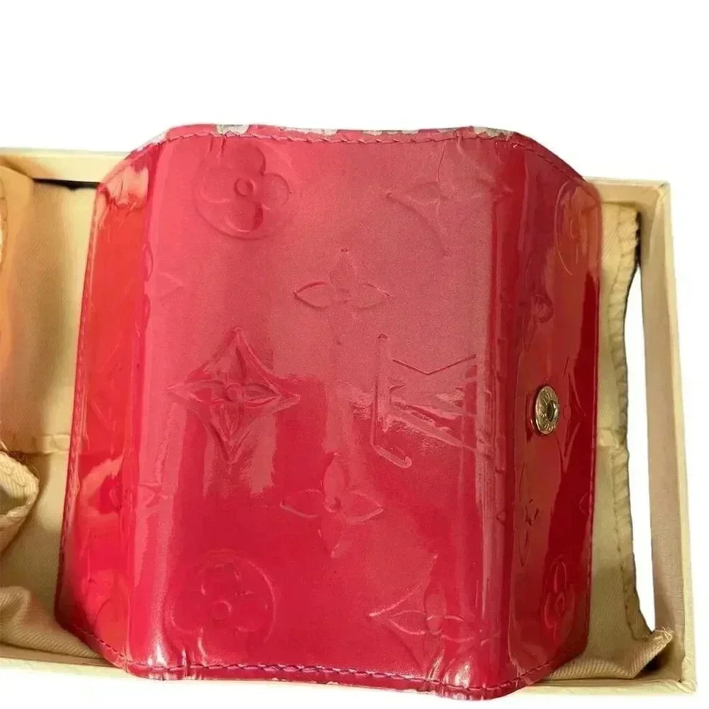 Louis Vuitton Red Vernis Key Case Luxury Keyring Dustbag & Box - Picture 6 of 7